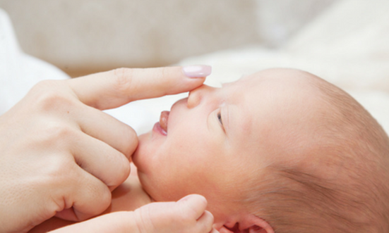 Nasal irrigation in babies